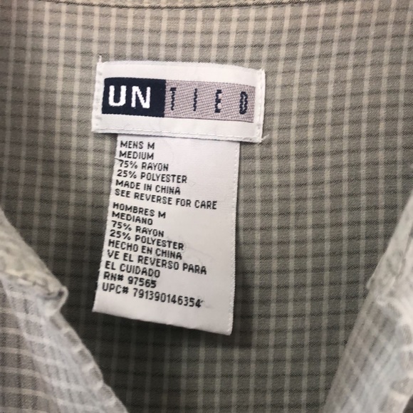 Untied men’s button down shirt (M) - Picture 2 of 4